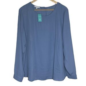 Delton Button Back Blouse